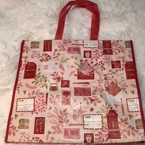 Reusable Shopping Bag Valentine’s Day ❤️ Note Design NWT 🩷